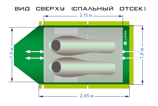 Спальная палатка "ЛОТОС 5 Саммер"