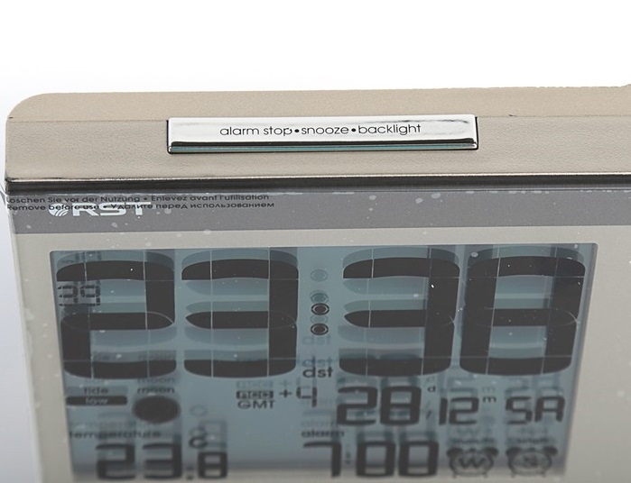 Часы проекционные цвет шампань